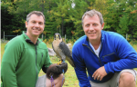 Kratt Brothers posing with a bird